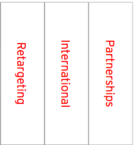 three vertical layers cut across the stack- acquisition, retention and monetization