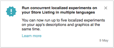run concurrent localized experiments on your store listing in multiple languages