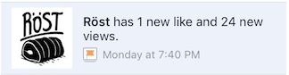 rost facebook notification