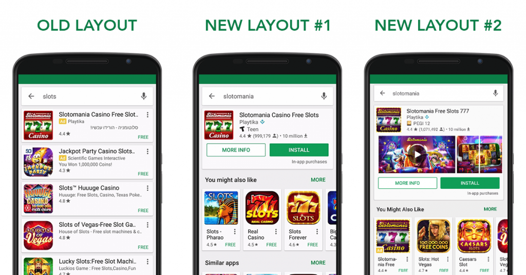 New search results layout in the Google Play Store-min