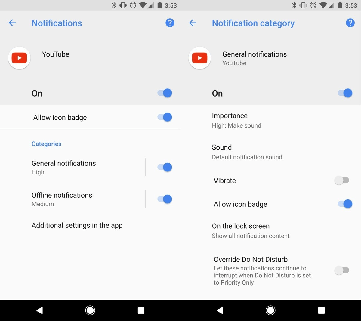 Android 8.0 introduces ‘Notification Channels’, allowing users to customize preferences for specific categories (‘channels’) of notifications 
