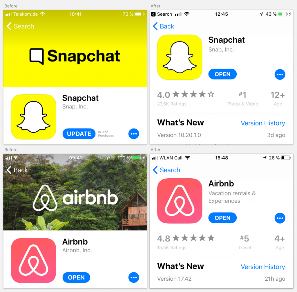 airbnb and snapchat apps-min