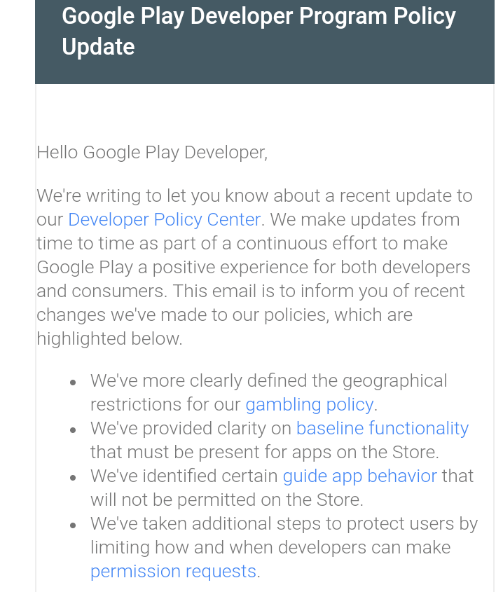 google developer policy update-min