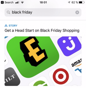 black friday featuring on the app store-min