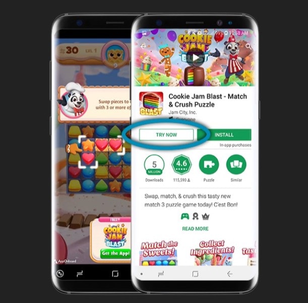 cookie jam blast match and crush puzzle try now feature