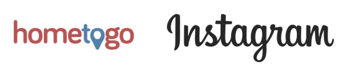 hometogo and Instagram logos