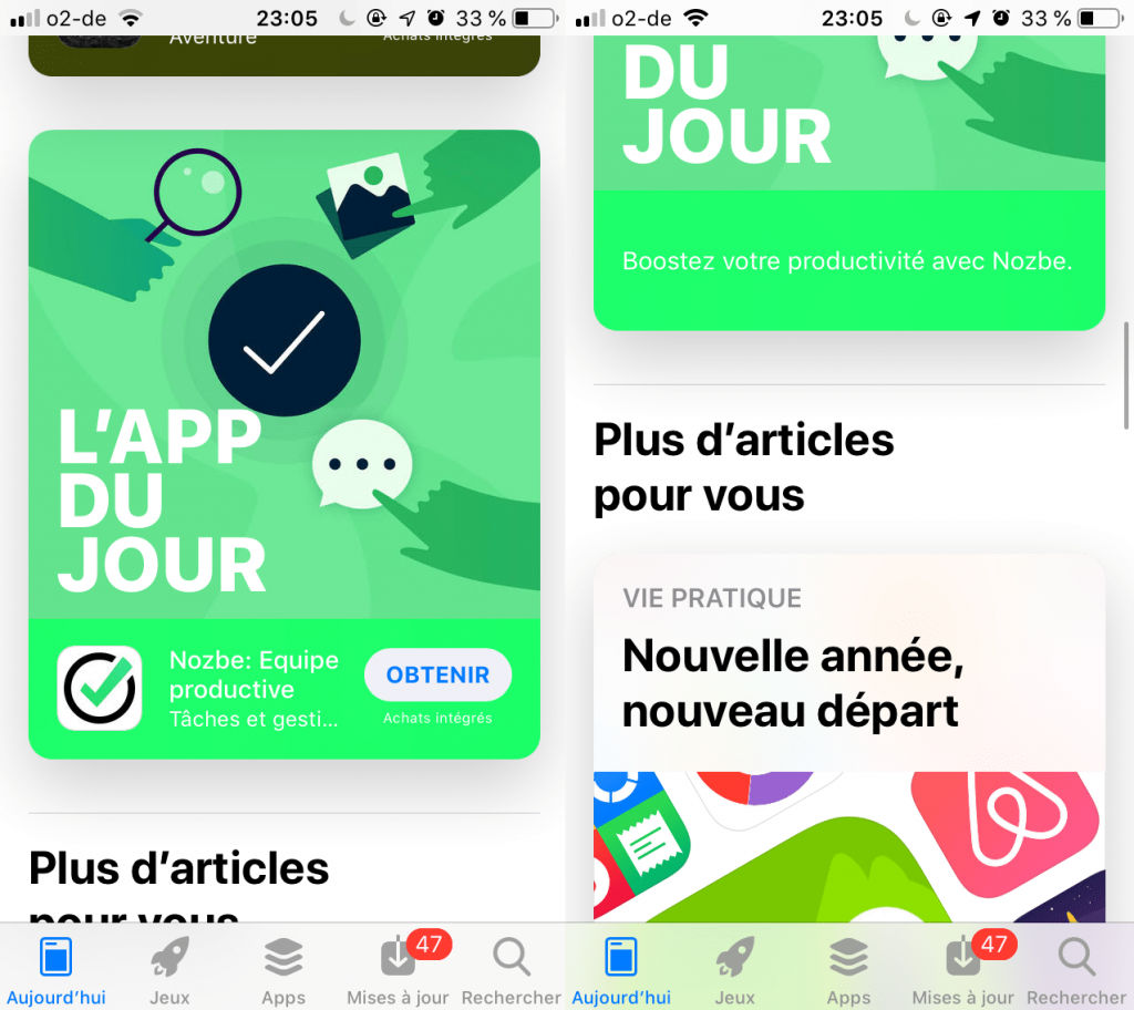 l'app du jour