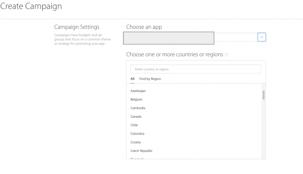 Ability to target multiple countries in one campaign on ASA