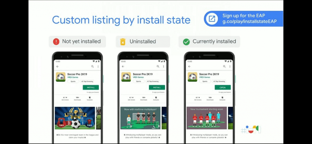 custom listing by install state