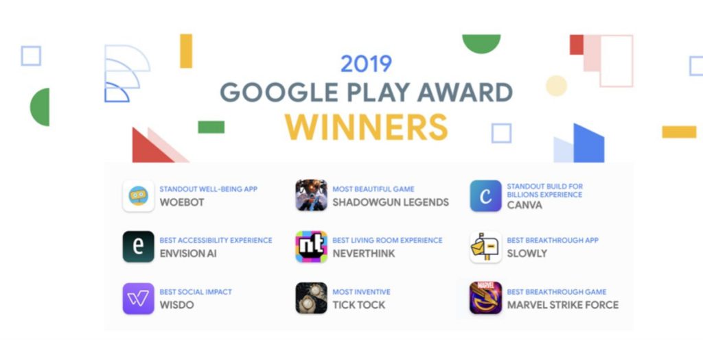 google play award winners 2019