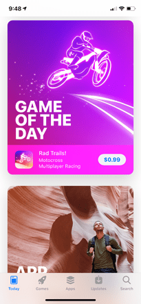 game of the day on apple app store