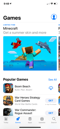 games on apple app store