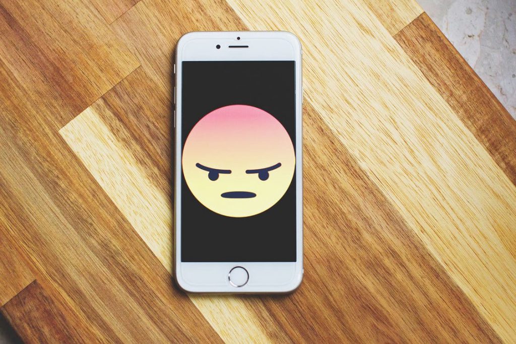 anrgy emoji on iphone