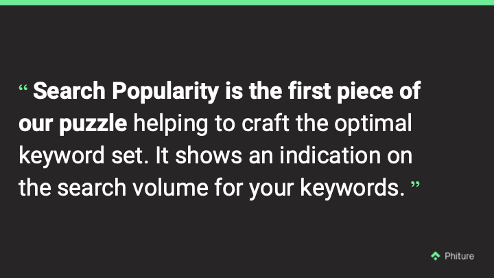search popularity