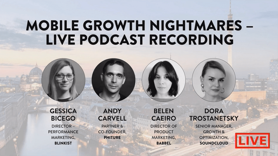 Mobile Growth Nightmares live podcast recording 