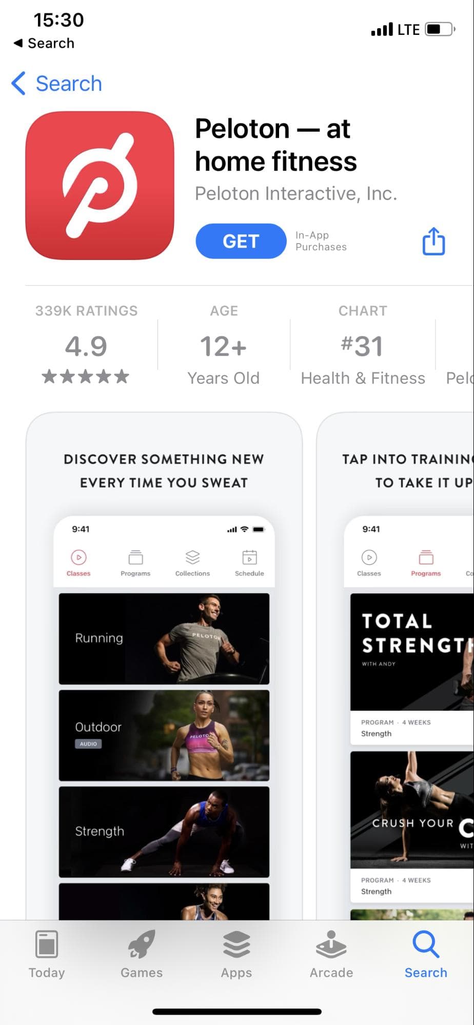 peloton - at home fitness app on app store