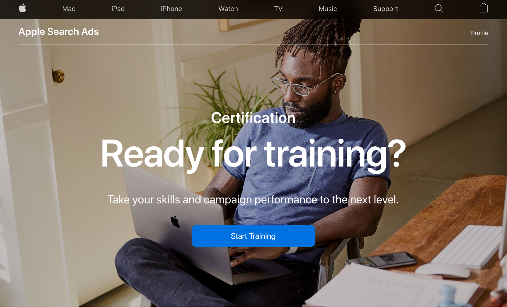 apple search ads certification 