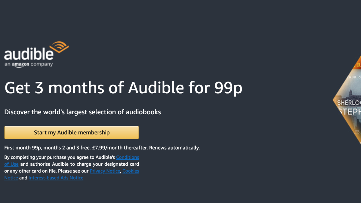 audible pricing