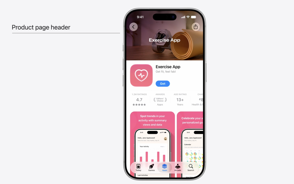 product page header wwdc26