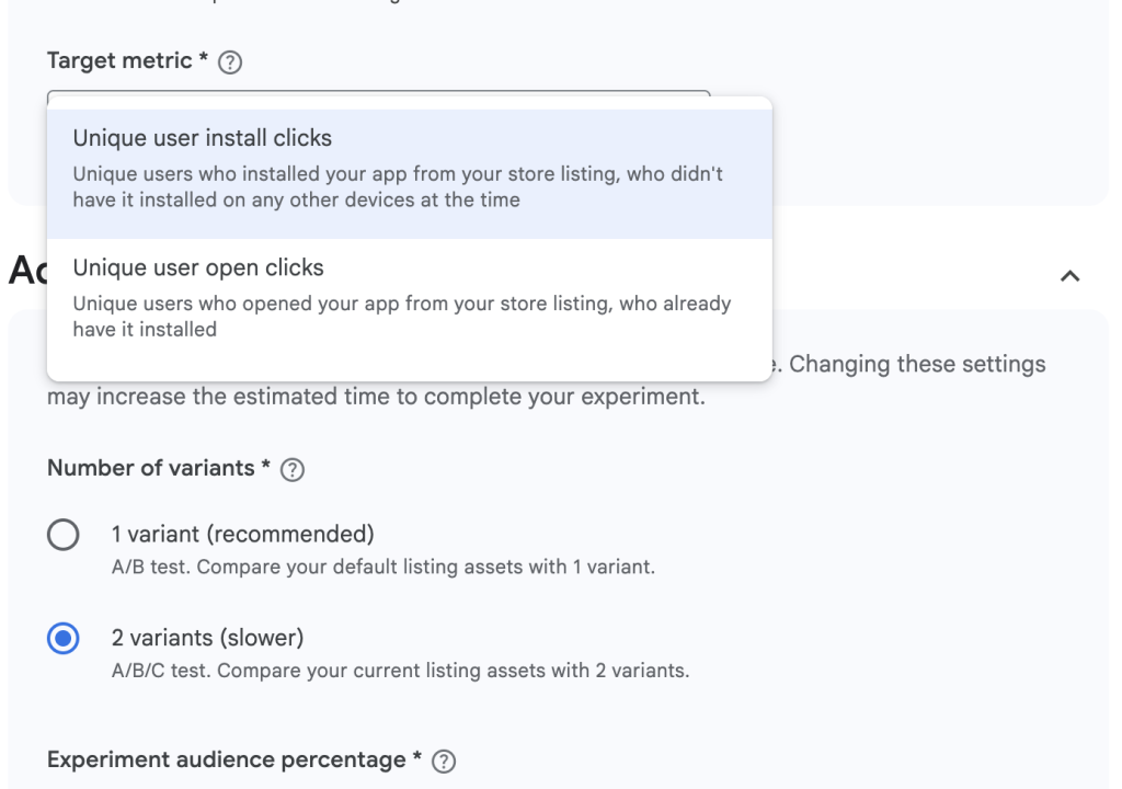 Store Listing Experiments overhauled with Variant cap reduced & new metrics ASO Monthly 121